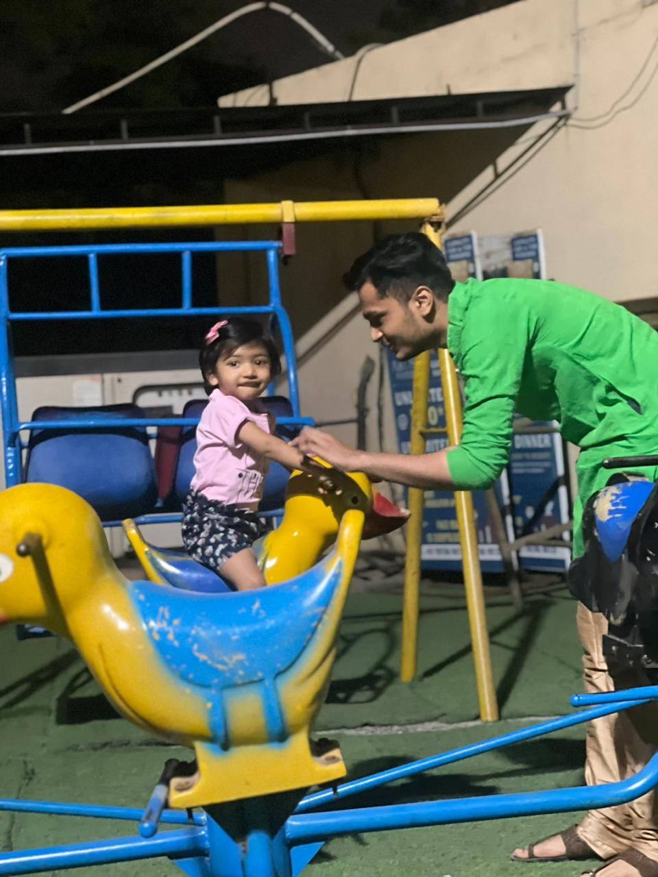 Playing with niece